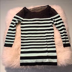 Bebe striped top